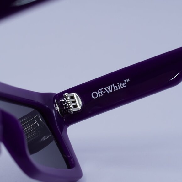 Off-White OERI13Z CHANDLER 3707 Sunglasses Purple Square Frame, Grey Lenses main image 9